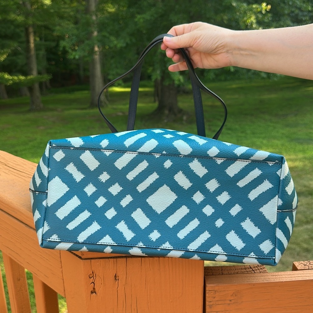 Coach CITY ZIP TOTE WITH WILD PLAID PRINT F22248 - Picture 6 of 13